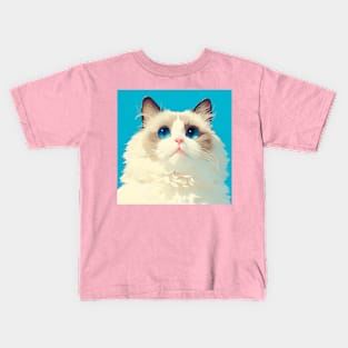 Blue-eyed Fluff II Kids T-Shirt